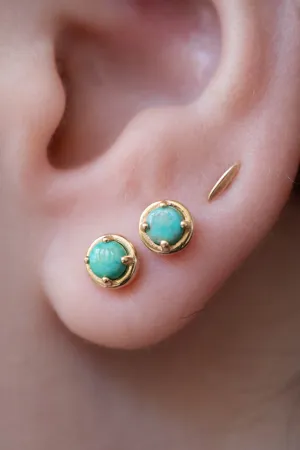 Kathryn Bentley | Large Dot Studs in Turquoise
