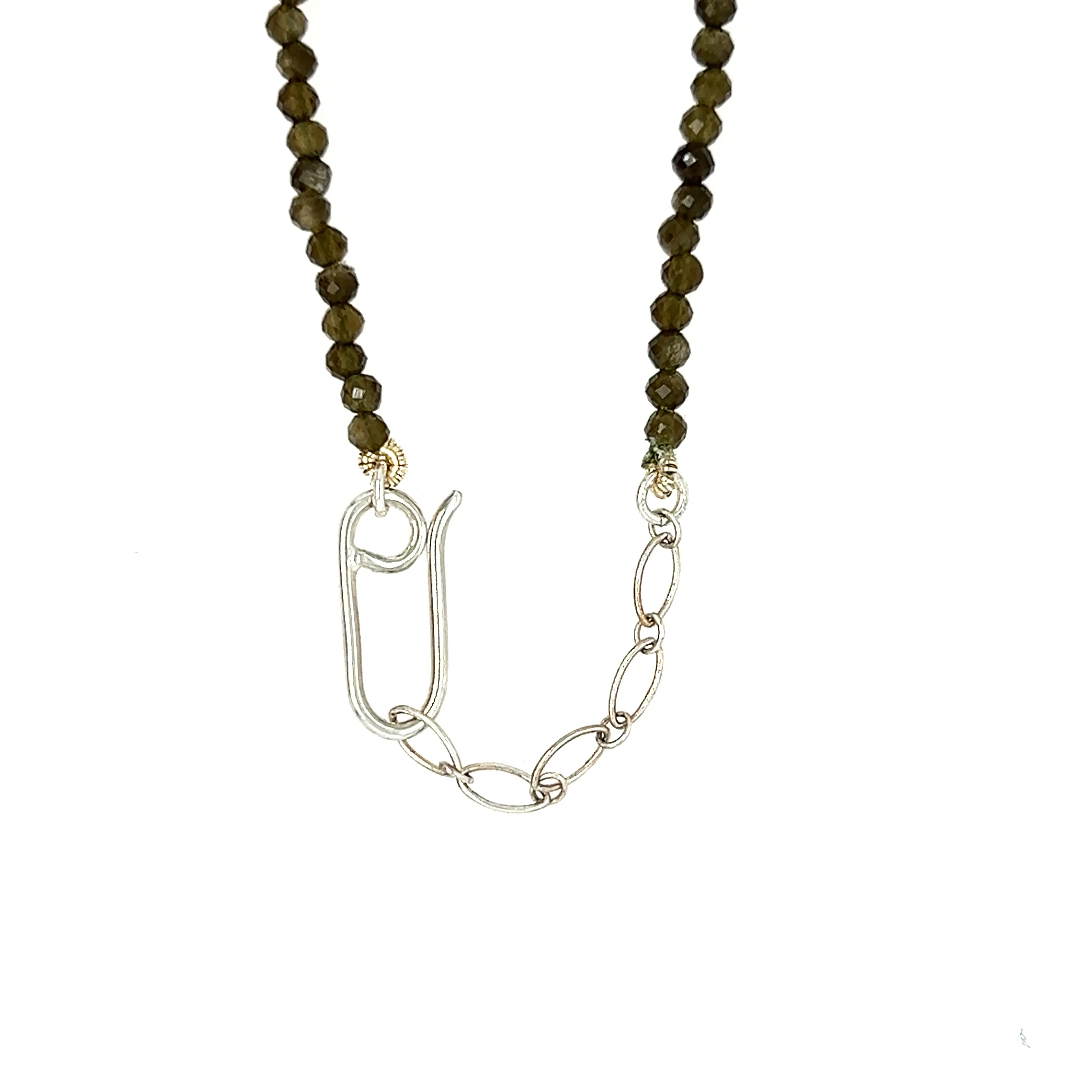 Keshi Pearl with Cats Eye beaded necklace
