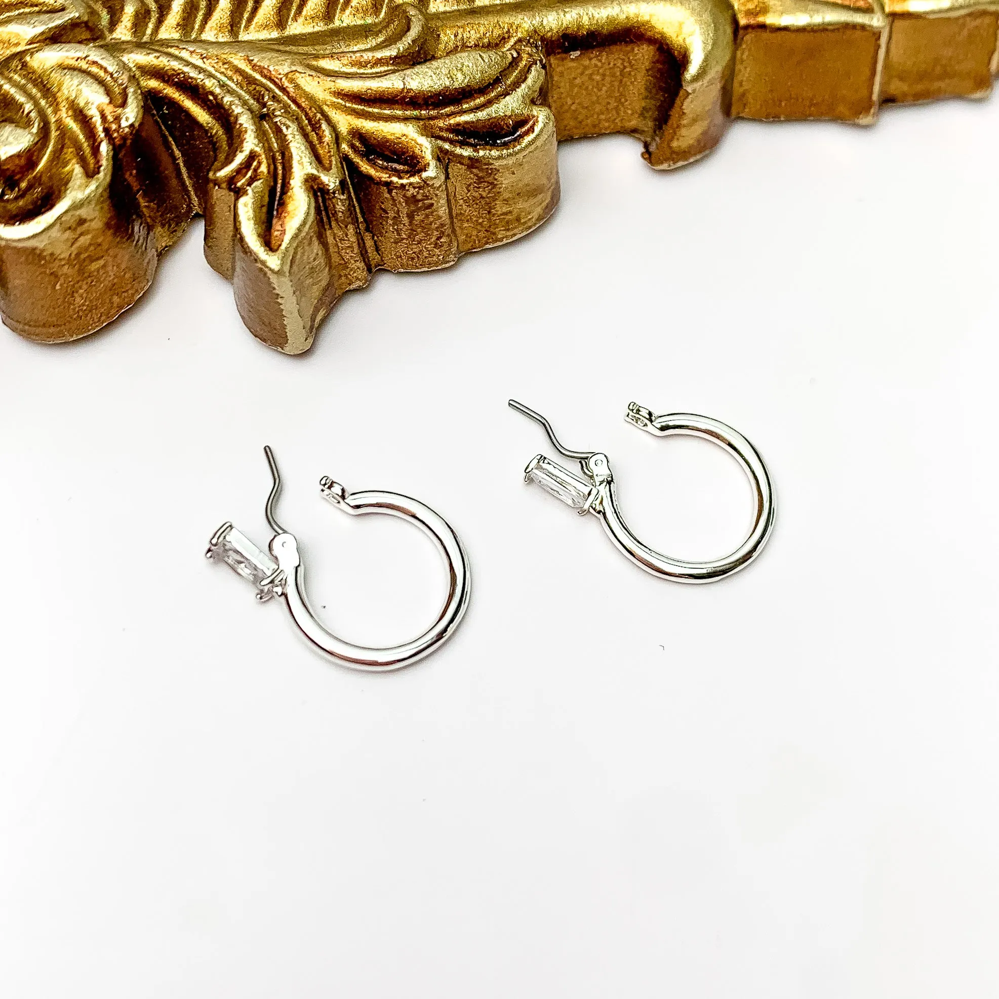 Kinsey Designs | Darra Mini Hoop Earrings in Silver