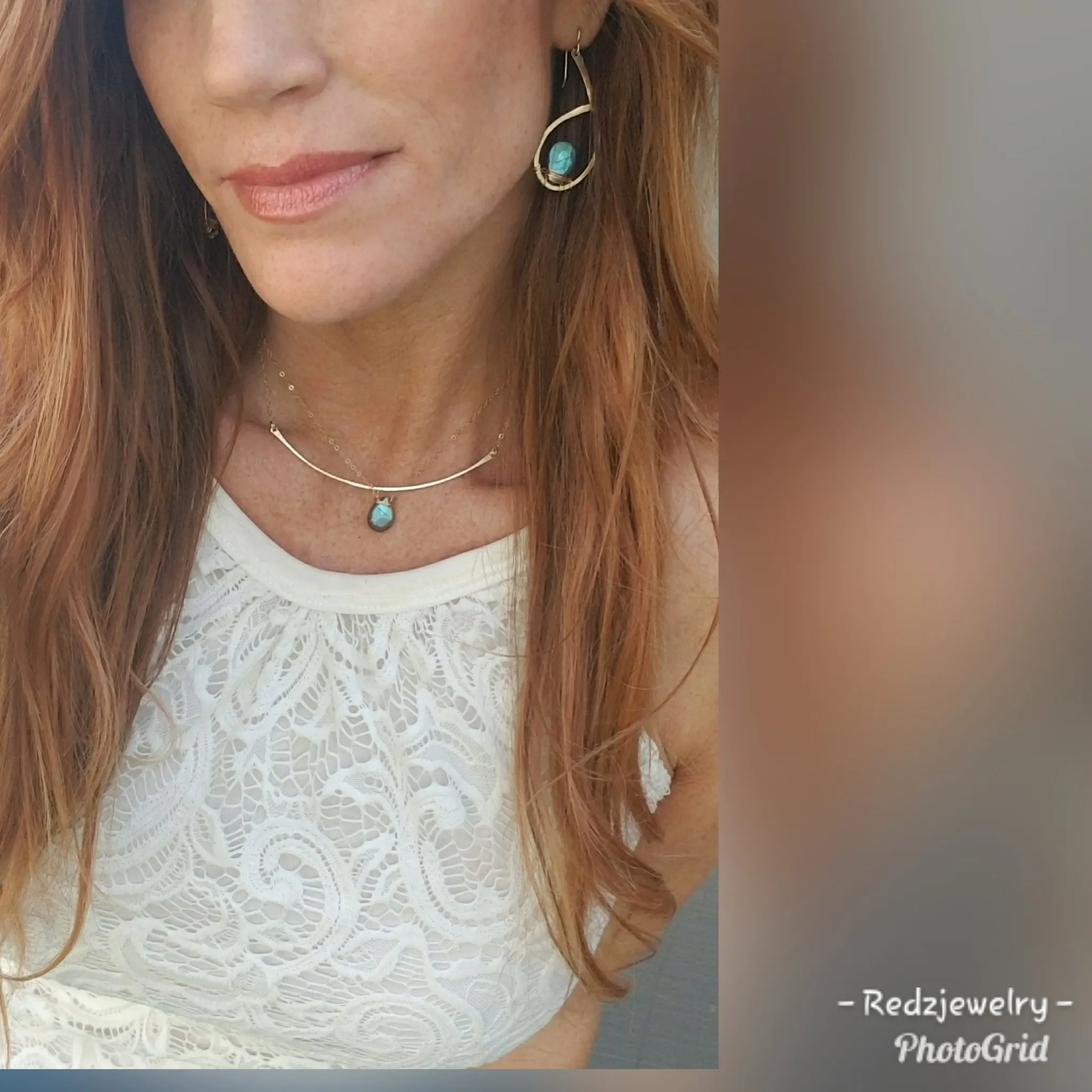 Labradorite briolette necklace