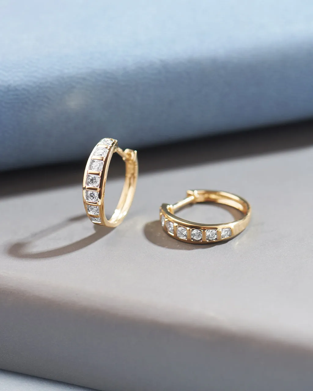 Ladder Diamond Hoops