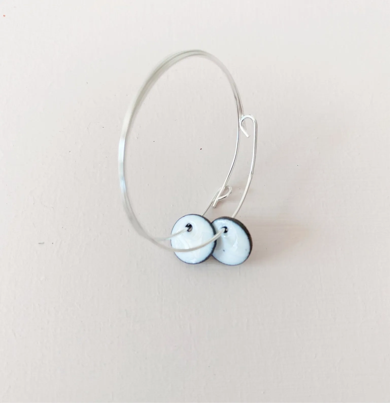 Large Sterling Silver Hoop Earrings