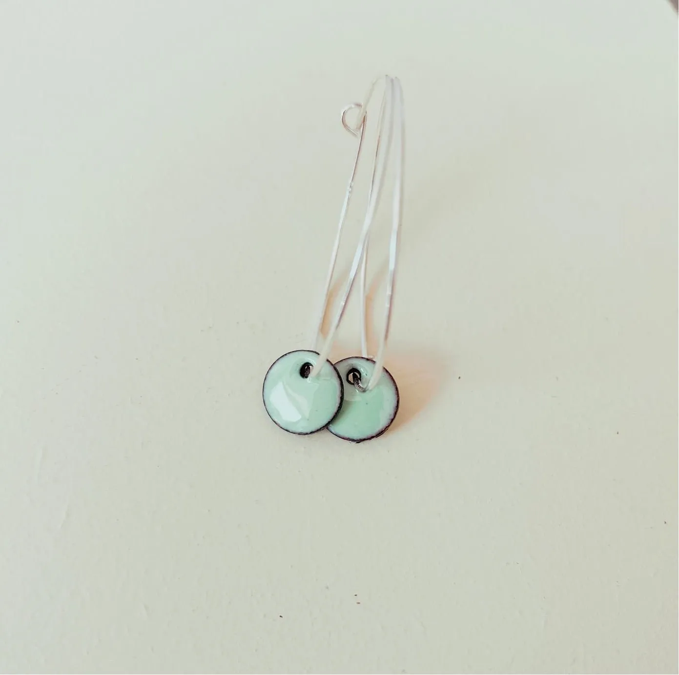 Large Sterling Silver Hoop Earrings