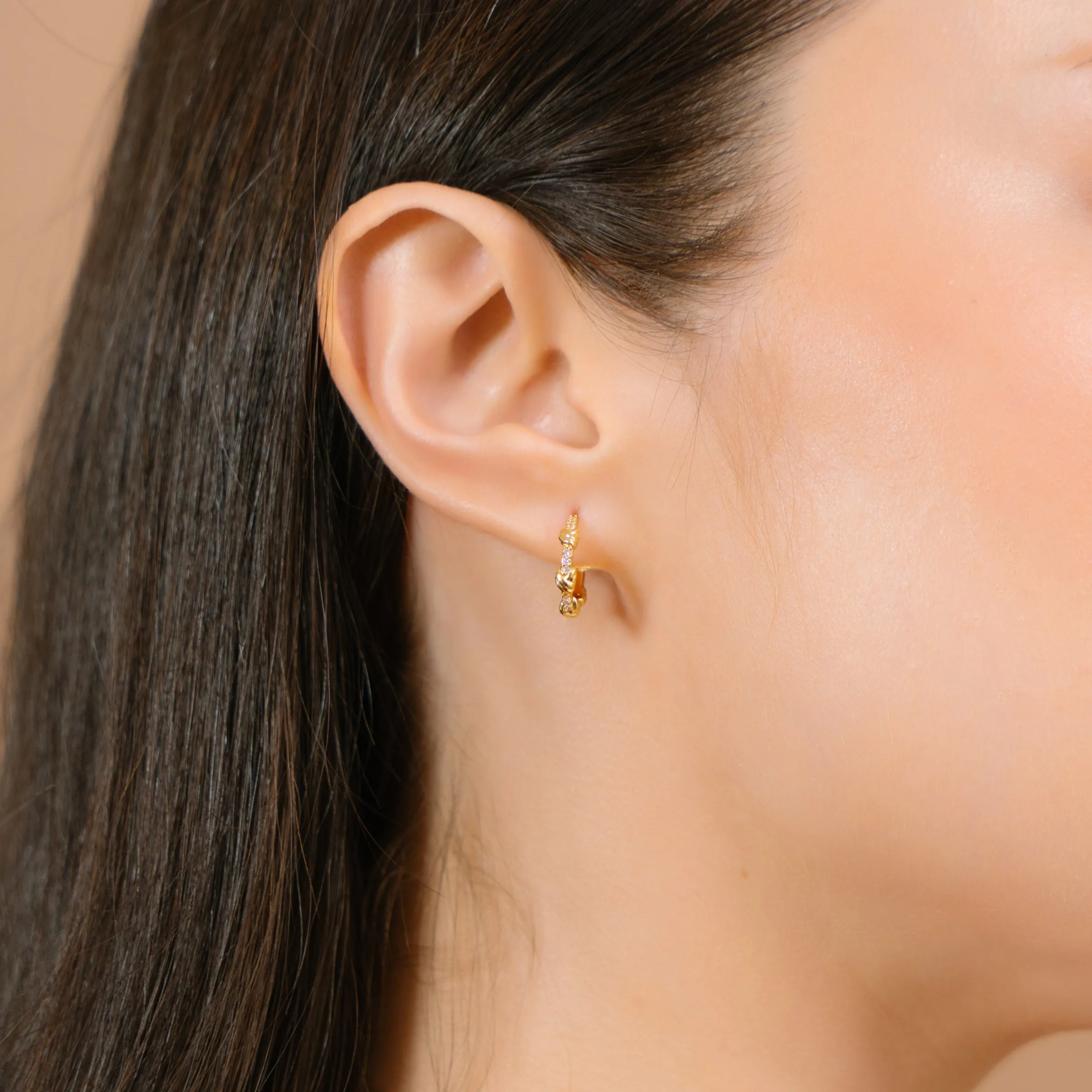 Laurette Love Knot Hoops