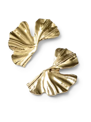 Magnolia Gold Floral Earrings