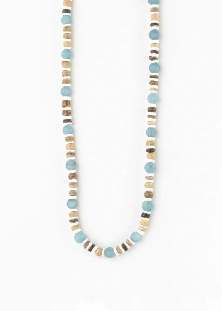 Manta Point Natural Beaded Necklace