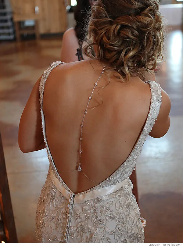 Margaux CZ Back Pendant Necklace