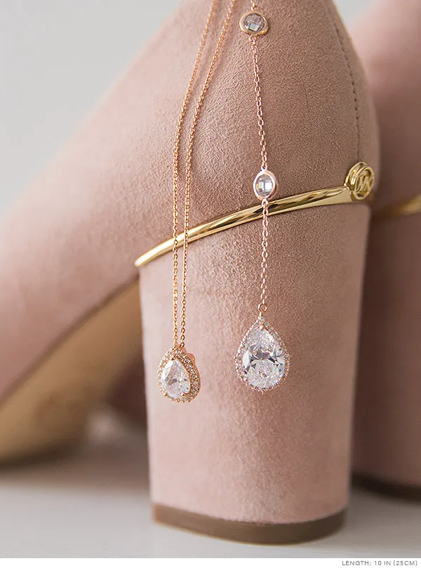 Margaux CZ Back Pendant Necklace