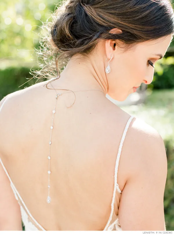 Margaux CZ Back Pendant Necklace