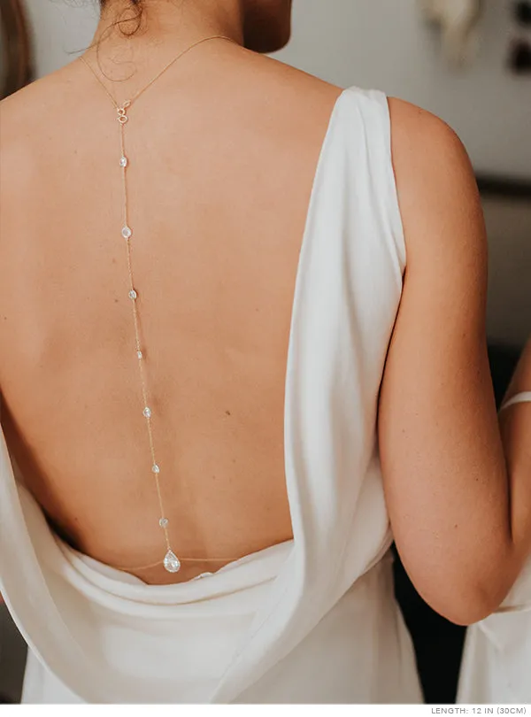 Margaux CZ Back Pendant Necklace
