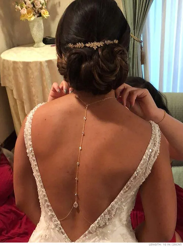 Margaux CZ Back Pendant Necklace
