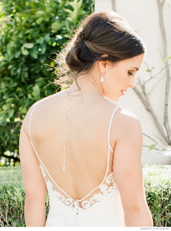 Margaux CZ Back Pendant Necklace