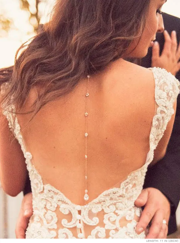 Margaux CZ Back Pendant Necklace