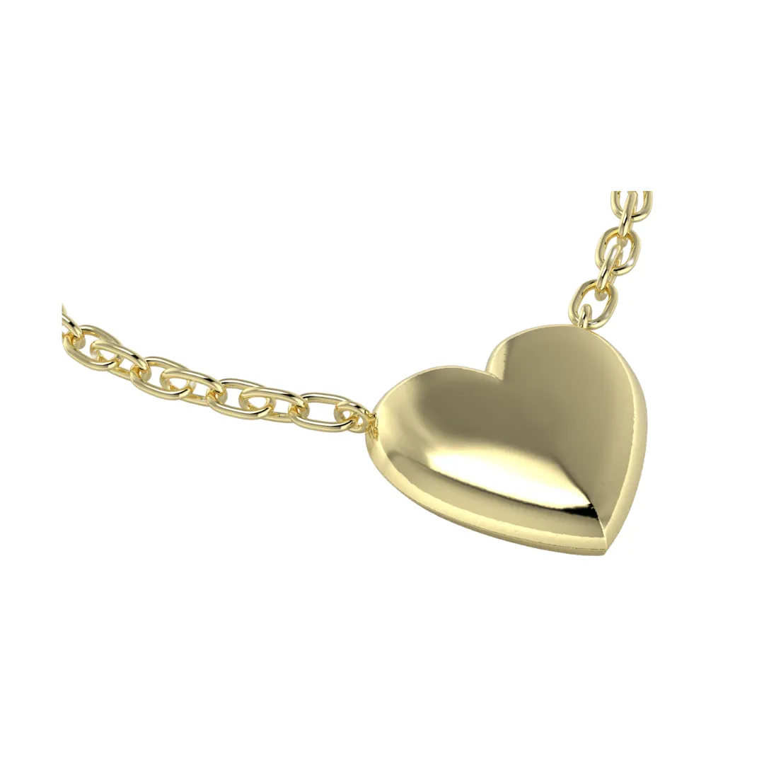 Mary Heart Necklace