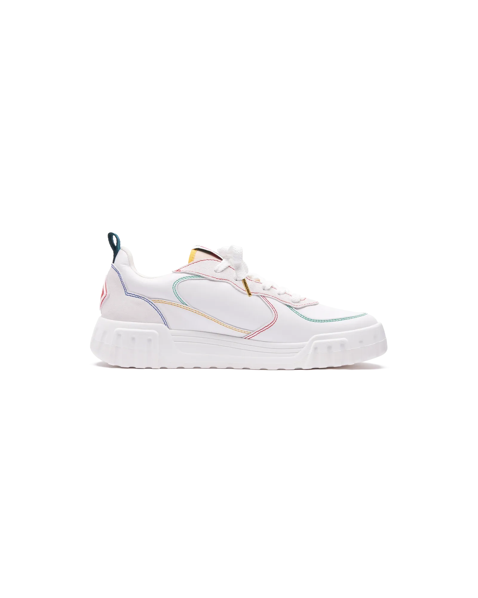 Men's Court White & Multicolour Sneakers