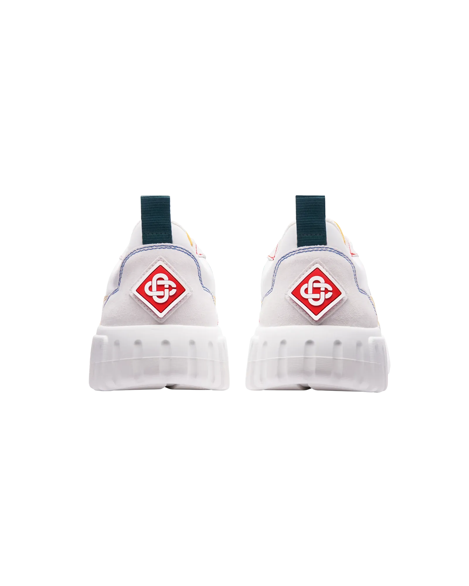 Men's Court White & Multicolour Sneakers