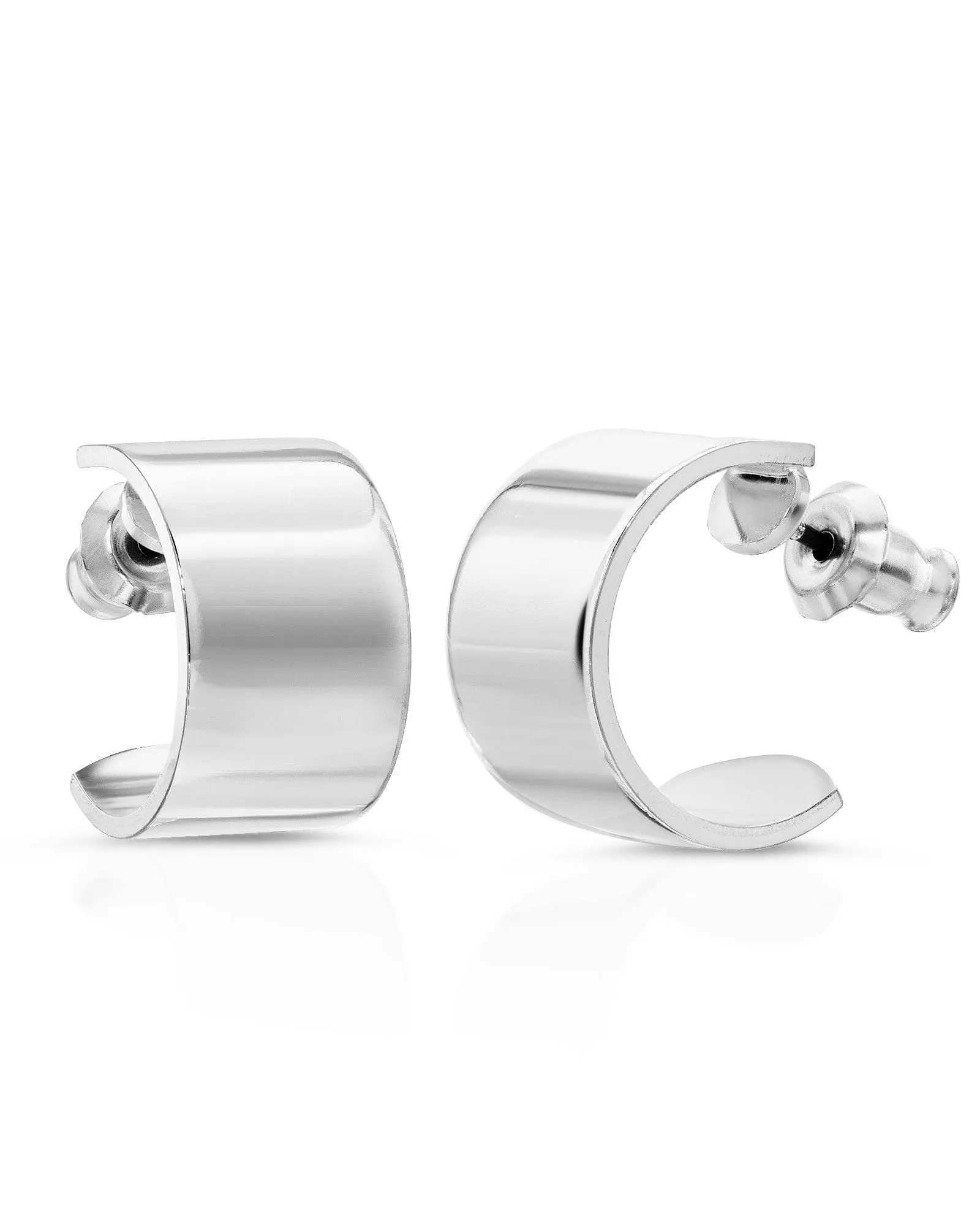 Mini .5" Skylar Hoops Silver | Silver