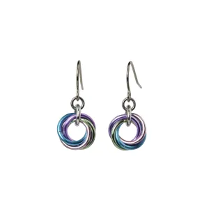 Mini Knot Earrings - Cosmic Unicorn