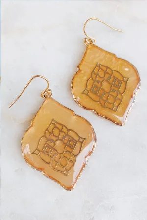 Moroccan Nights Peach Earrings