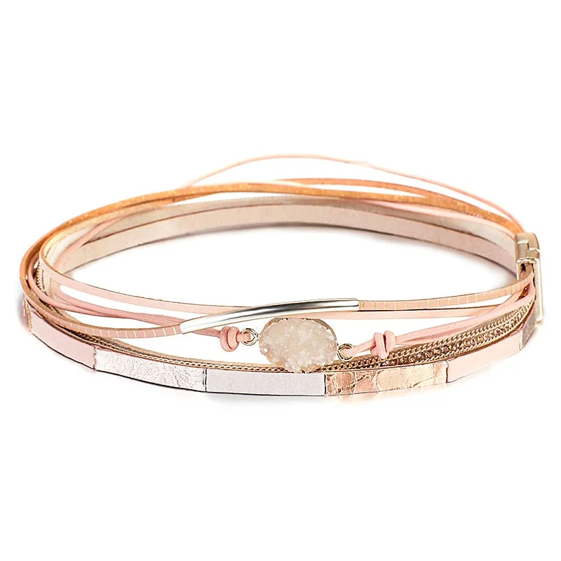 Multilayer Genuine Leather Bracelets for Women