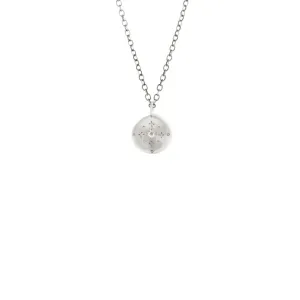 New Moon Charm Diamond Pendant