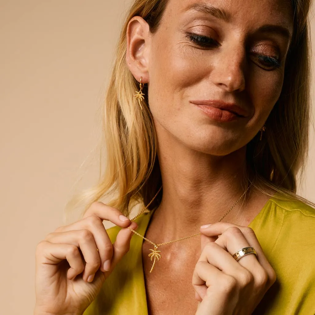 Oasis Palm Spinning Ring - Mixed Metal