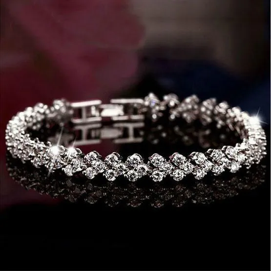 Olivia Sparkle Cubic Zirconia Tennis Bracelet  Elegant Wrist Glam