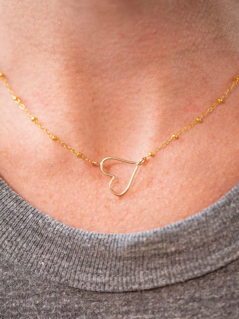 Open Heart Necklace