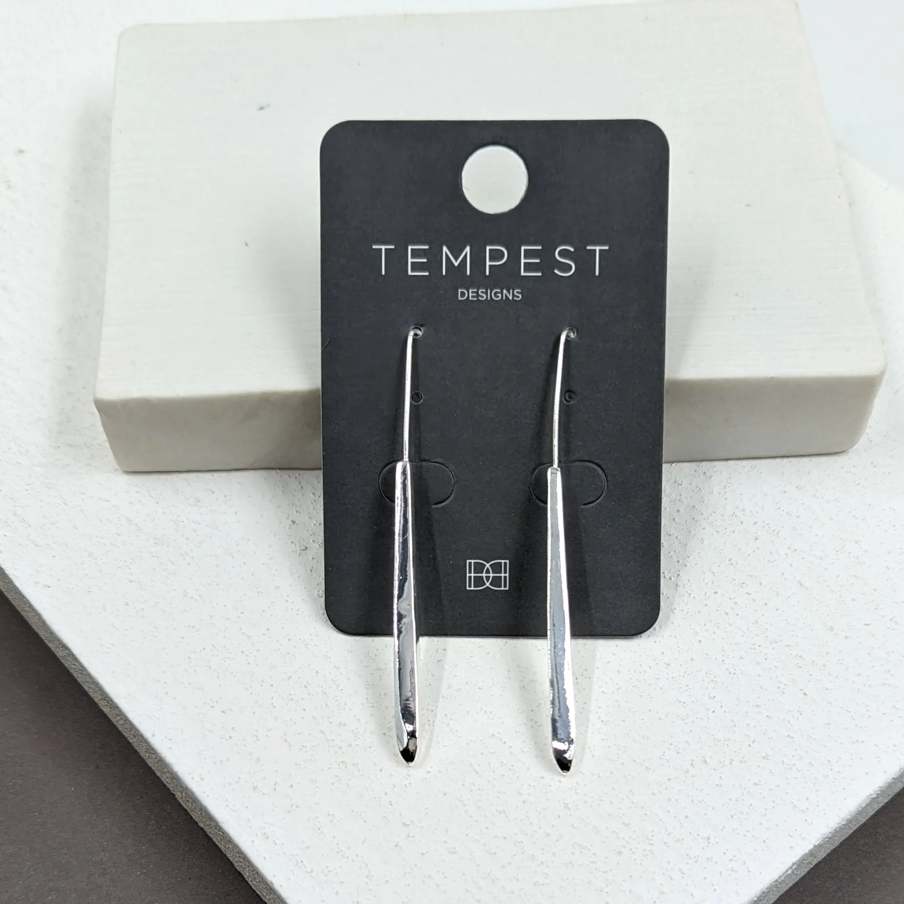 Organic stick earrings