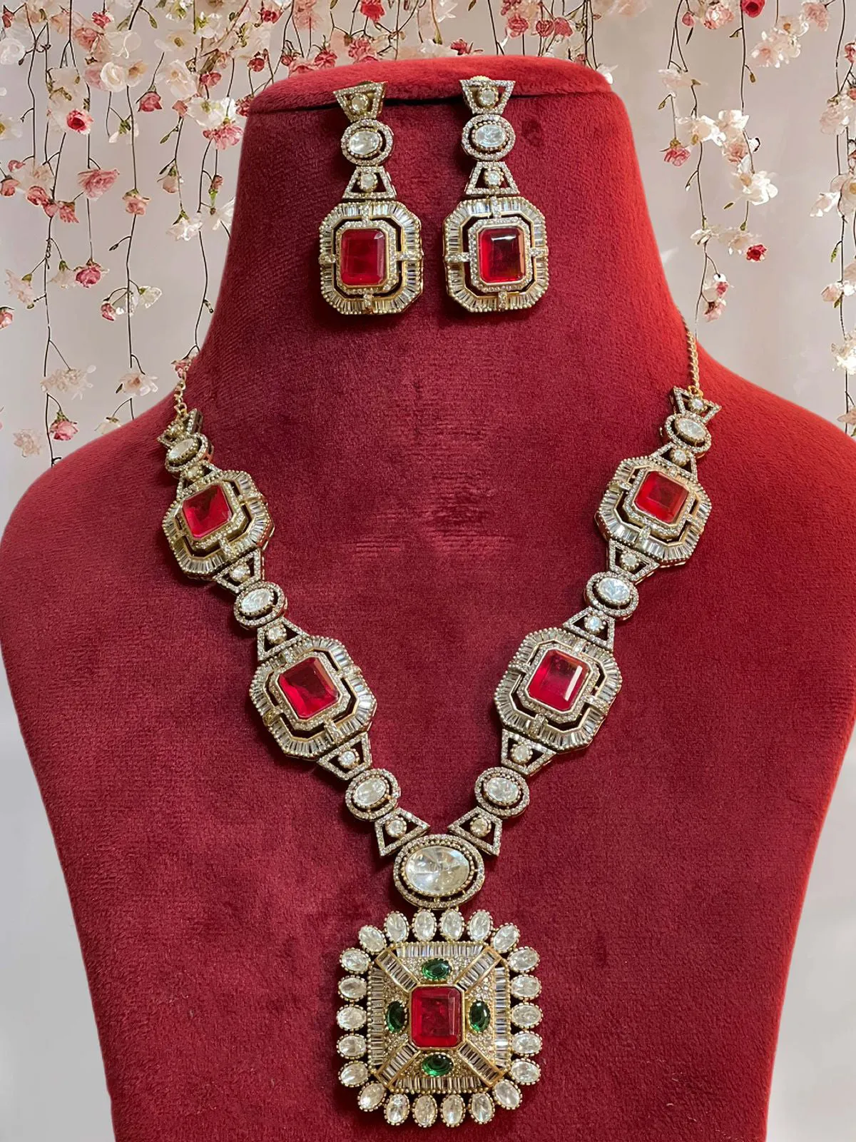 Pakistani Polki Traditional Necklace Earrings Set, Indian Polki Necklace Earrings Set, Jaipuri Ethnic Necklace Jewelry Set, Polki Bridal Jewelry Set, Indian Choker Set, Bollywood Polki Jewelry Set