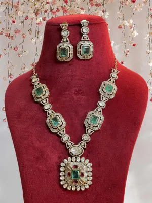 Pakistani Polki Traditional Necklace Earrings Set, Indian Polki Necklace Earrings Set, Jaipuri Ethnic Necklace Jewelry Set, Polki Bridal Jewelry Set, Indian Choker Set, Bollywood Polki Jewelry Set