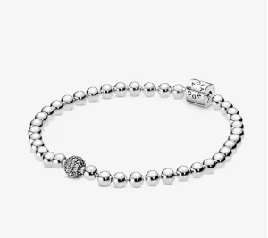 Pandora Beads & Pavé Bracelet