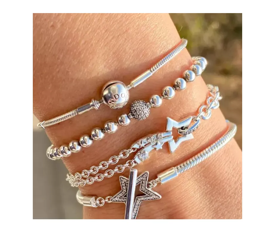 Pandora Beads & Pavé Bracelet