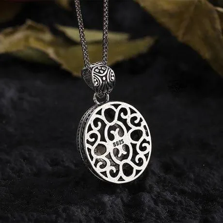 Pearl Skull Queen's Pillbox Locket Hollow Carved Necklace