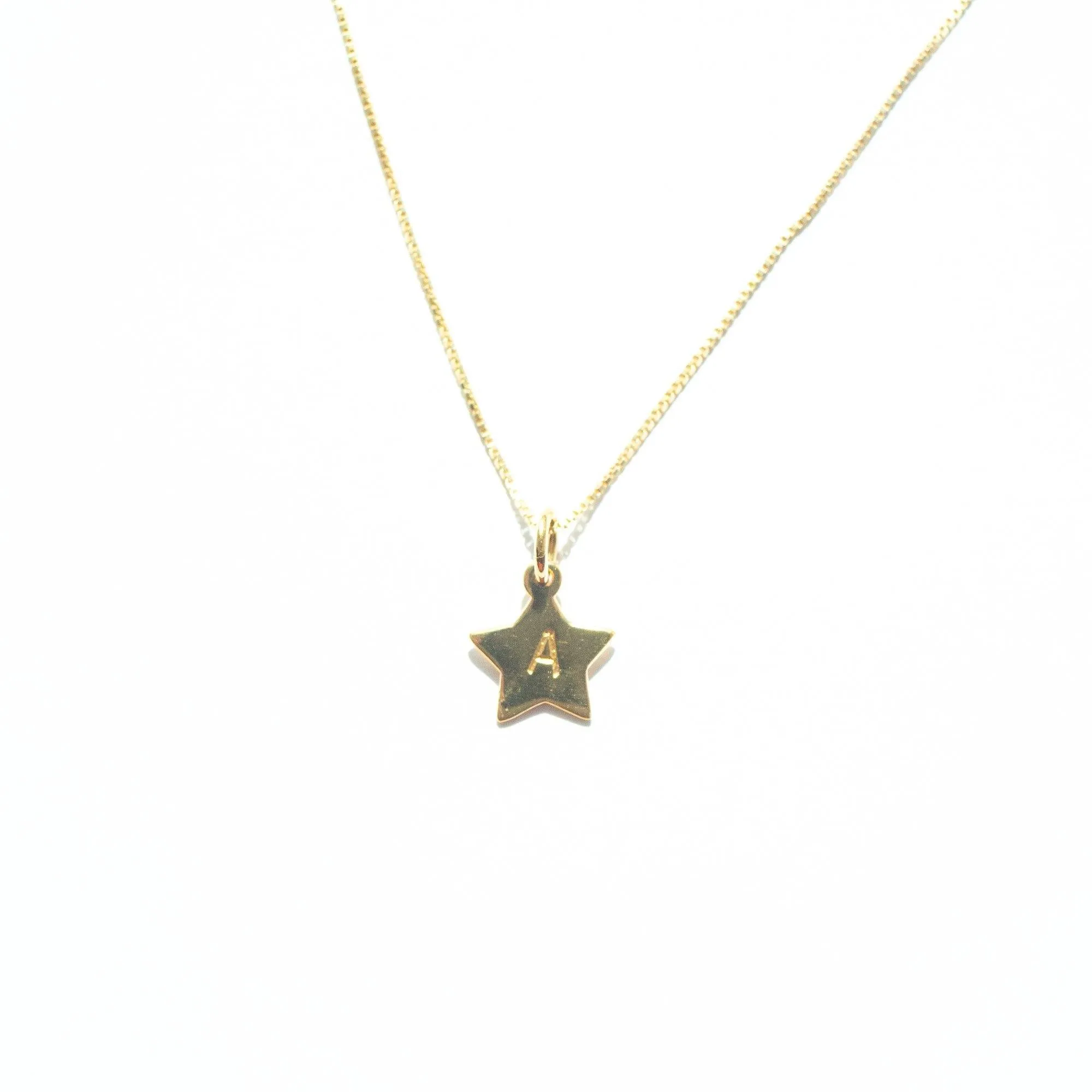 Personalised Small Star Charm in Gold
