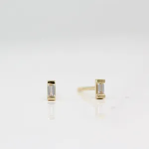 Petite Baguette Diamond Earrings