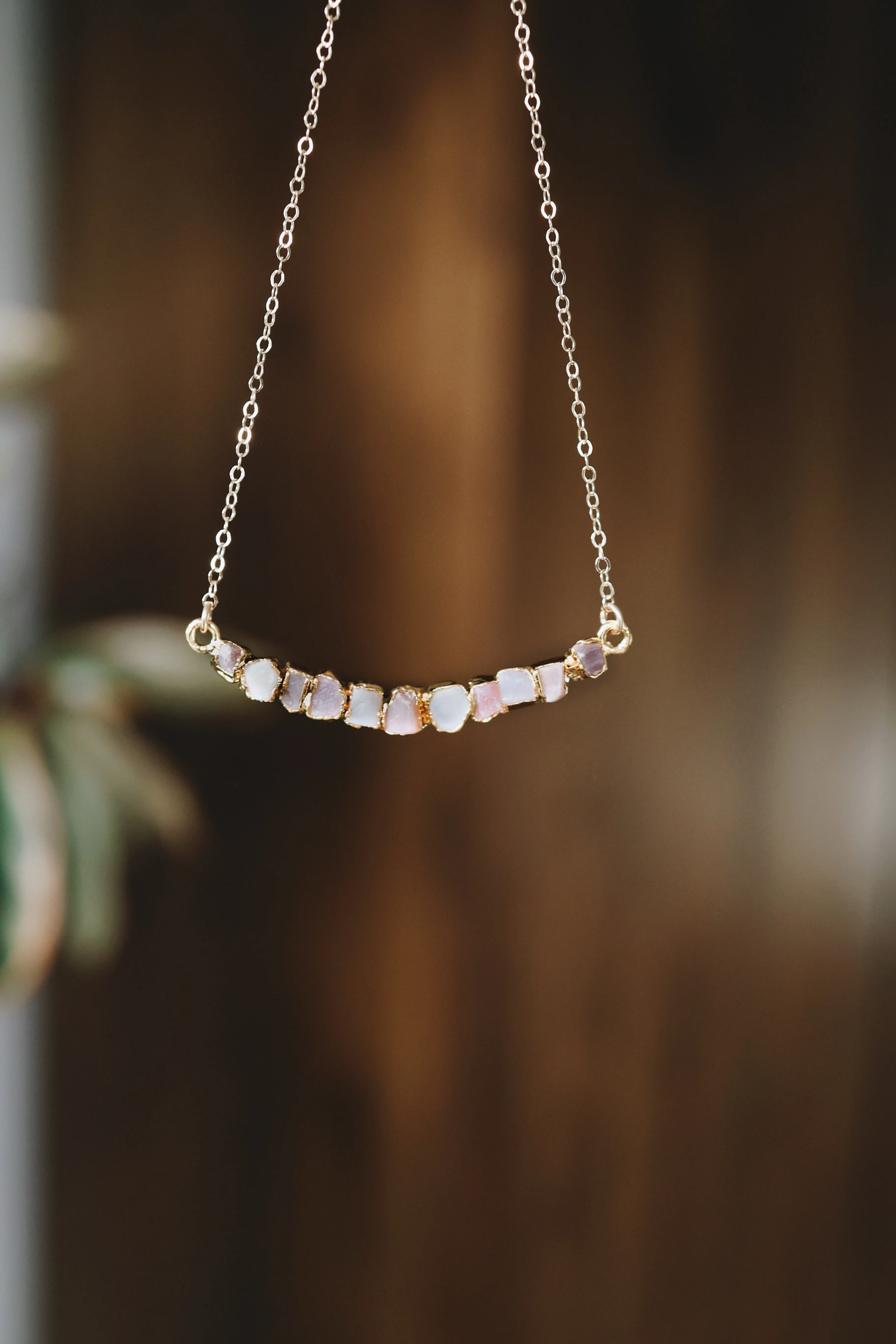 Pink Opal Riverbend Necklace