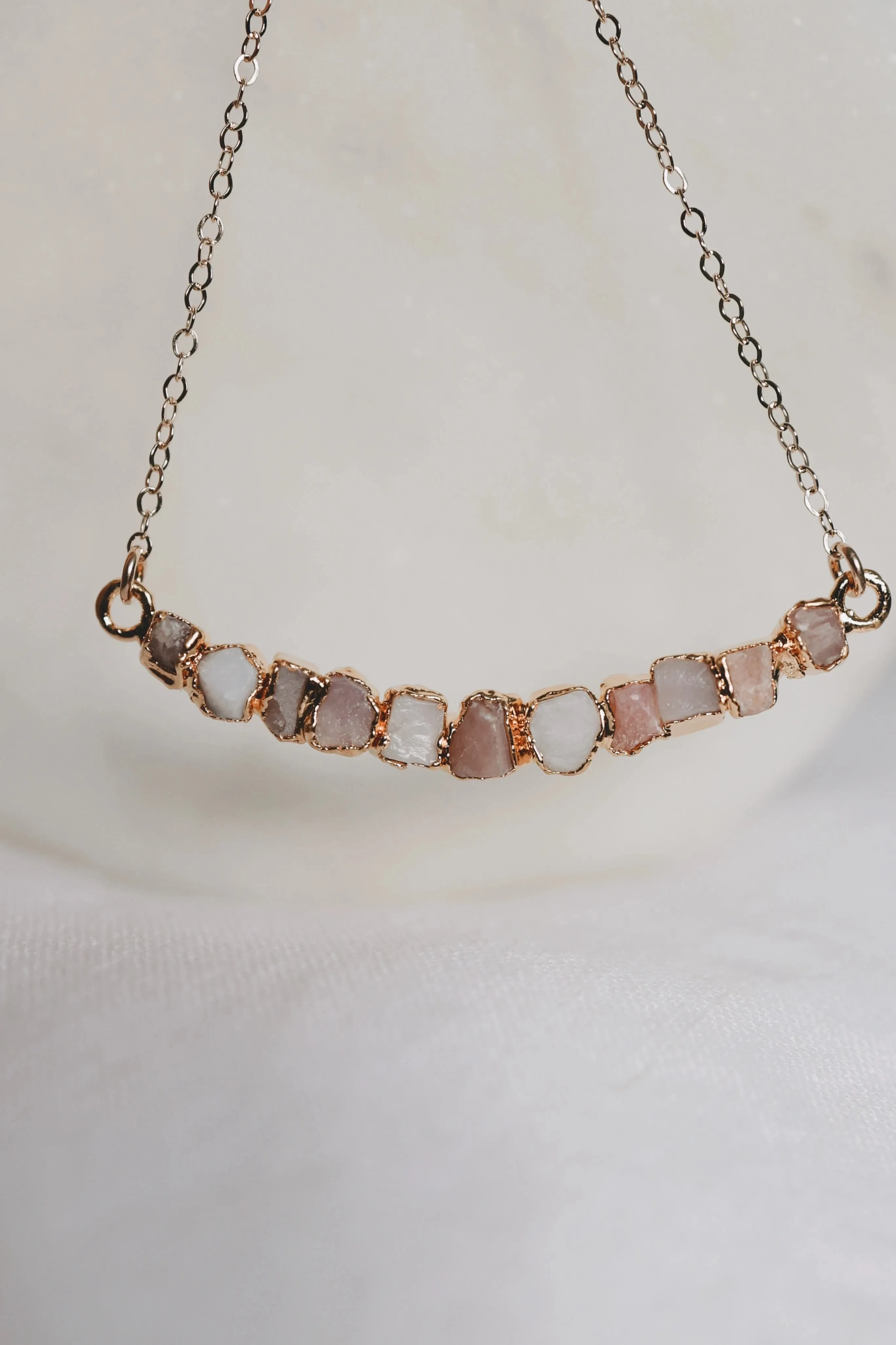 Pink Opal Riverbend Necklace