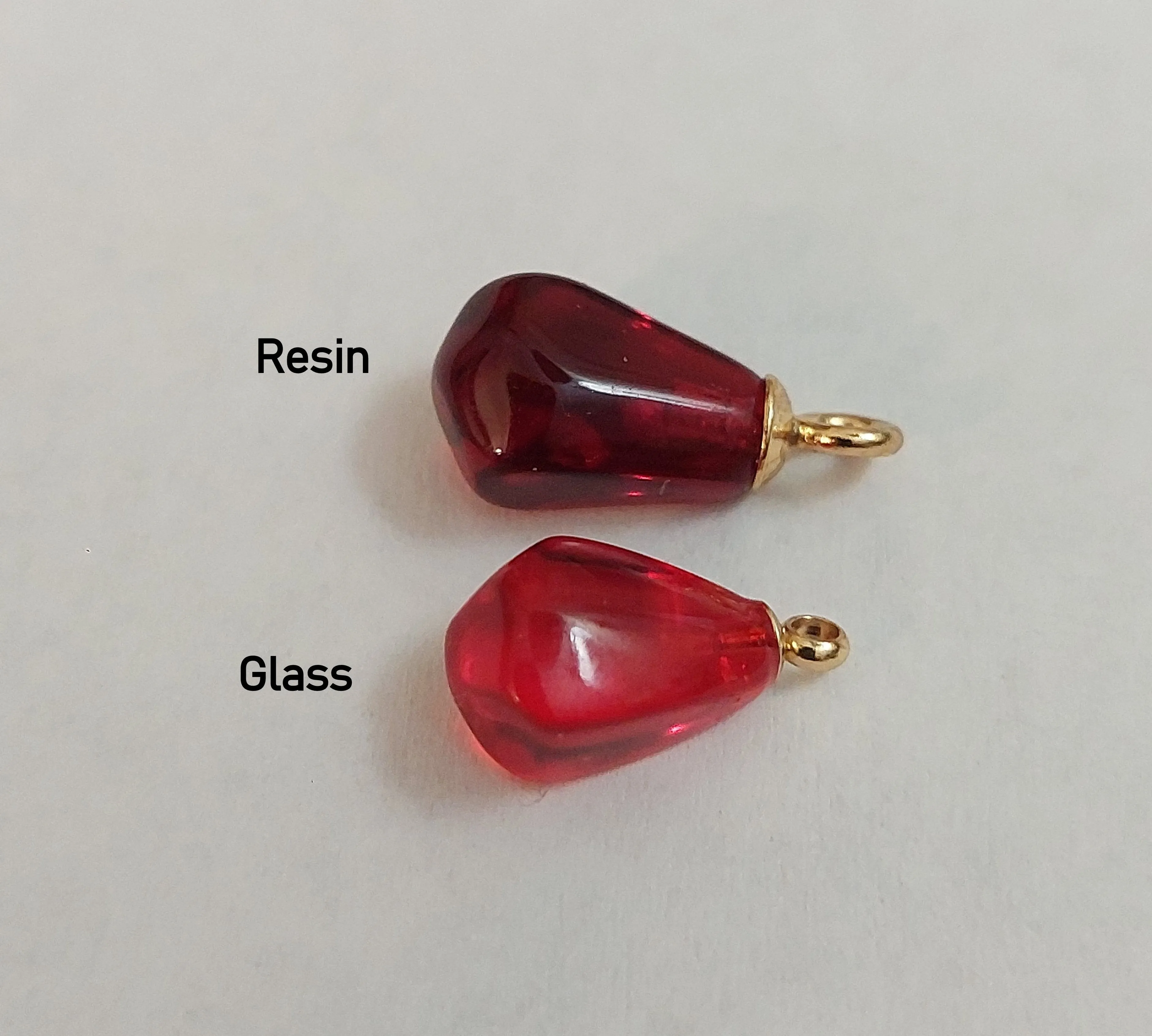 Pomegranate seeds hoop earrings