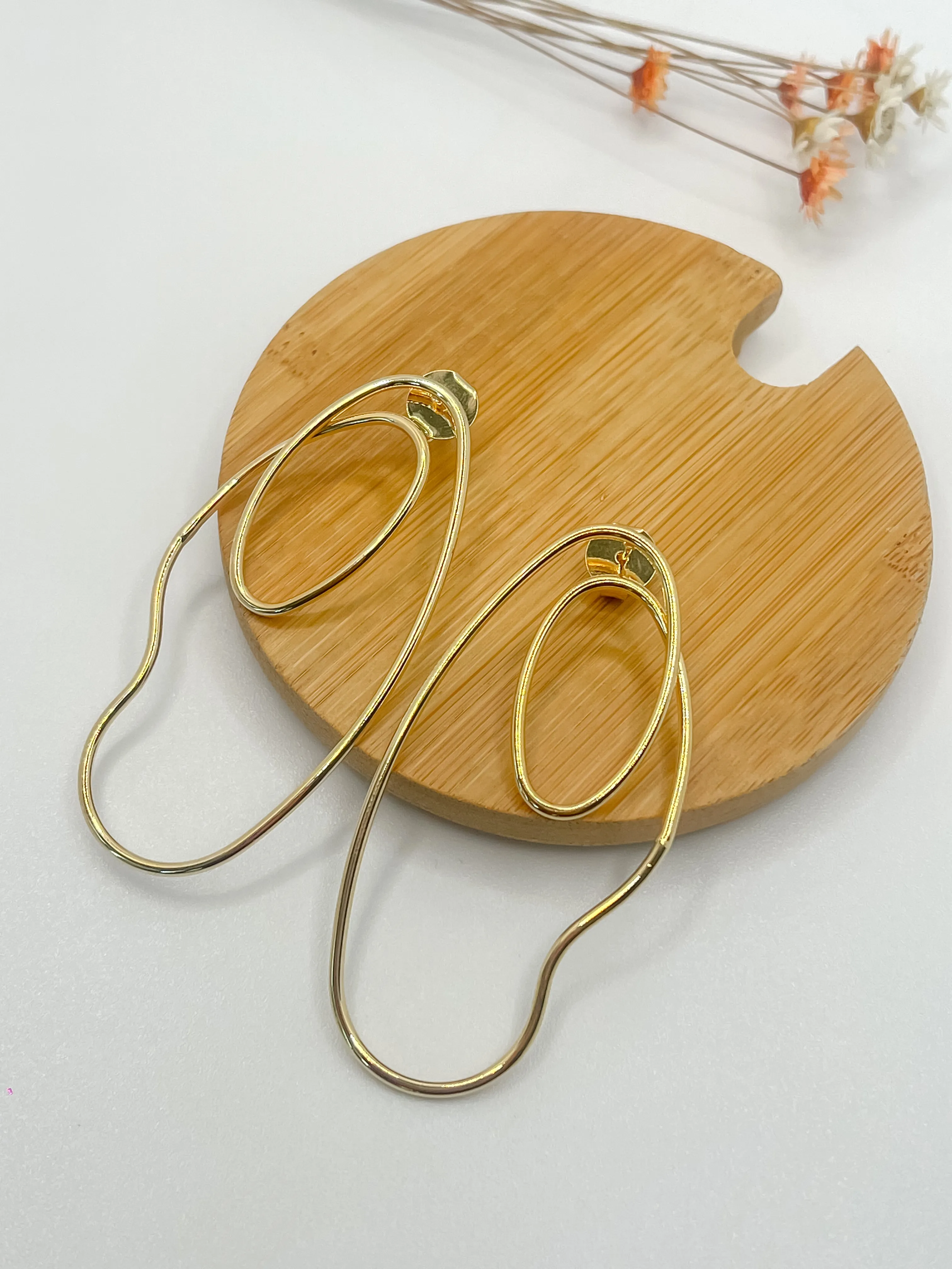Pure Essence Organic Minimalist Earrings