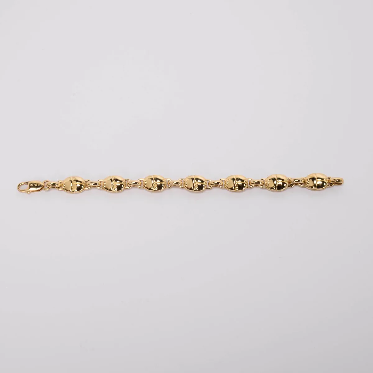 Robert Clerc 18k Gold Classic Egyptian Scarab Bracelet