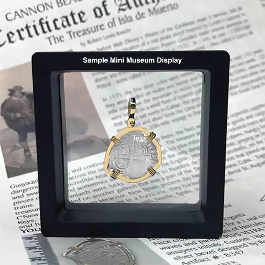 Roman Republic Silver Denarius 46 BC Venus and the Dolphin 14K Gold and Sterling Silver Pendant | Artifact #3511
