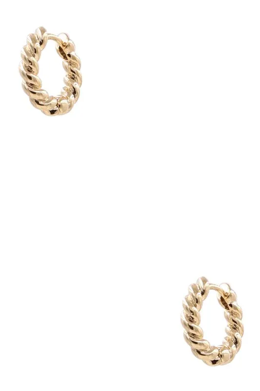 Rope Hoop Earrings