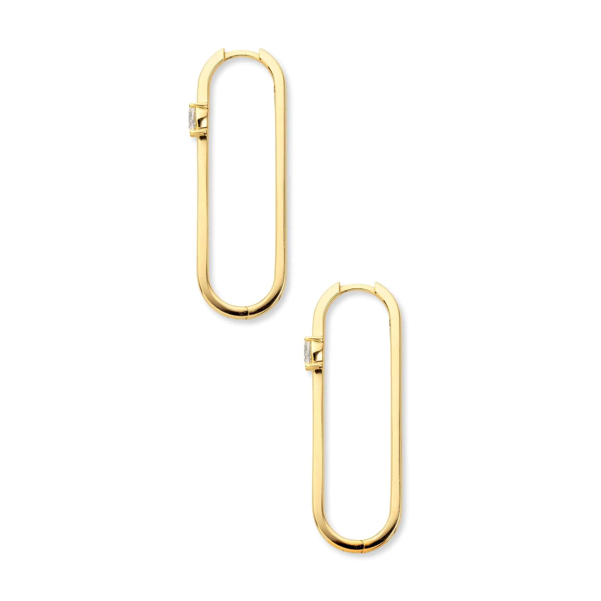 Rumi Solitaire Diamond Long Earring