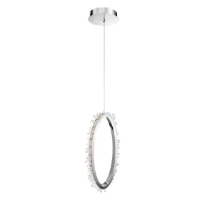 Scoppia, 1 Light LED Pendant, Chr