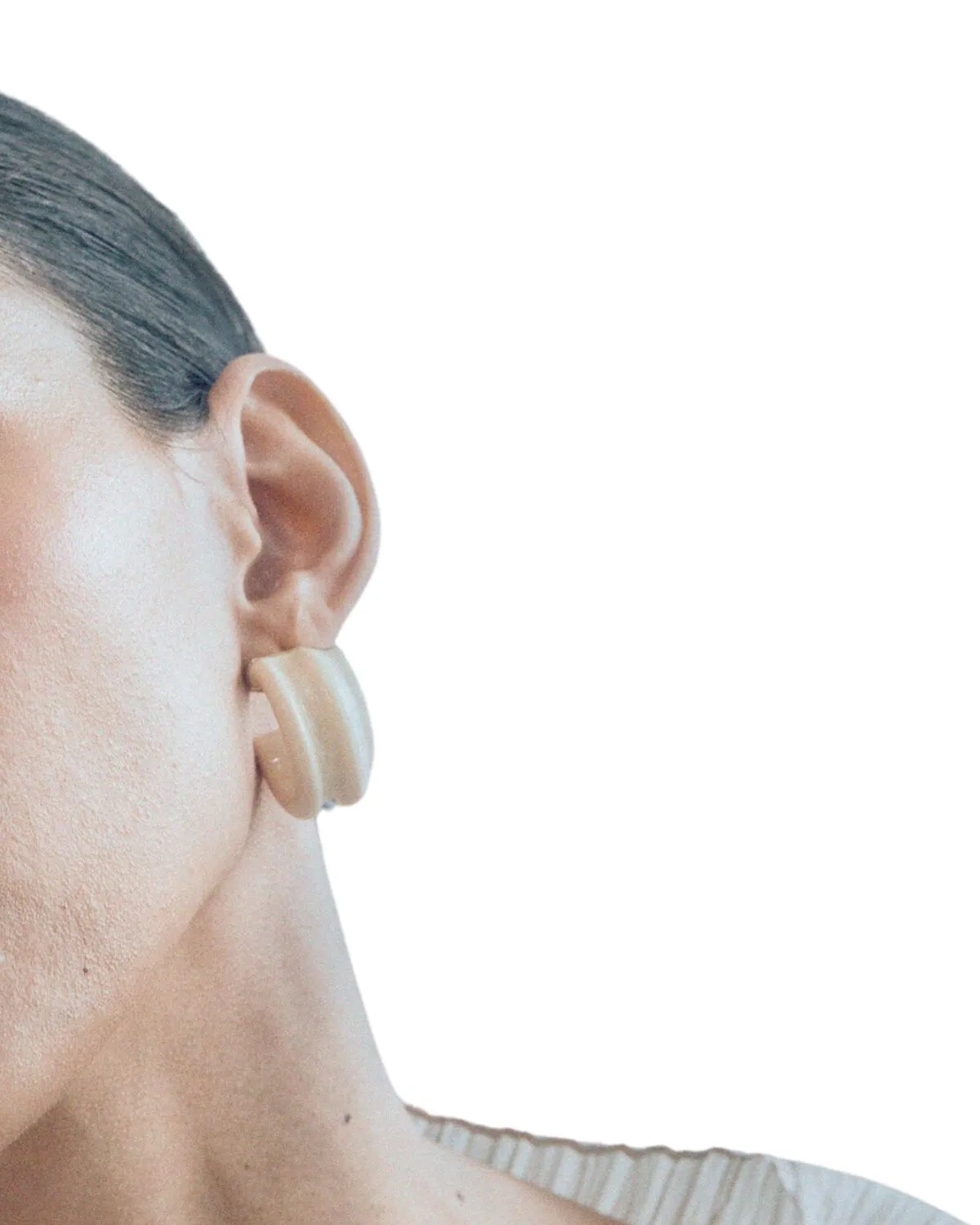 Sculpted Hoops in Cloud Break
