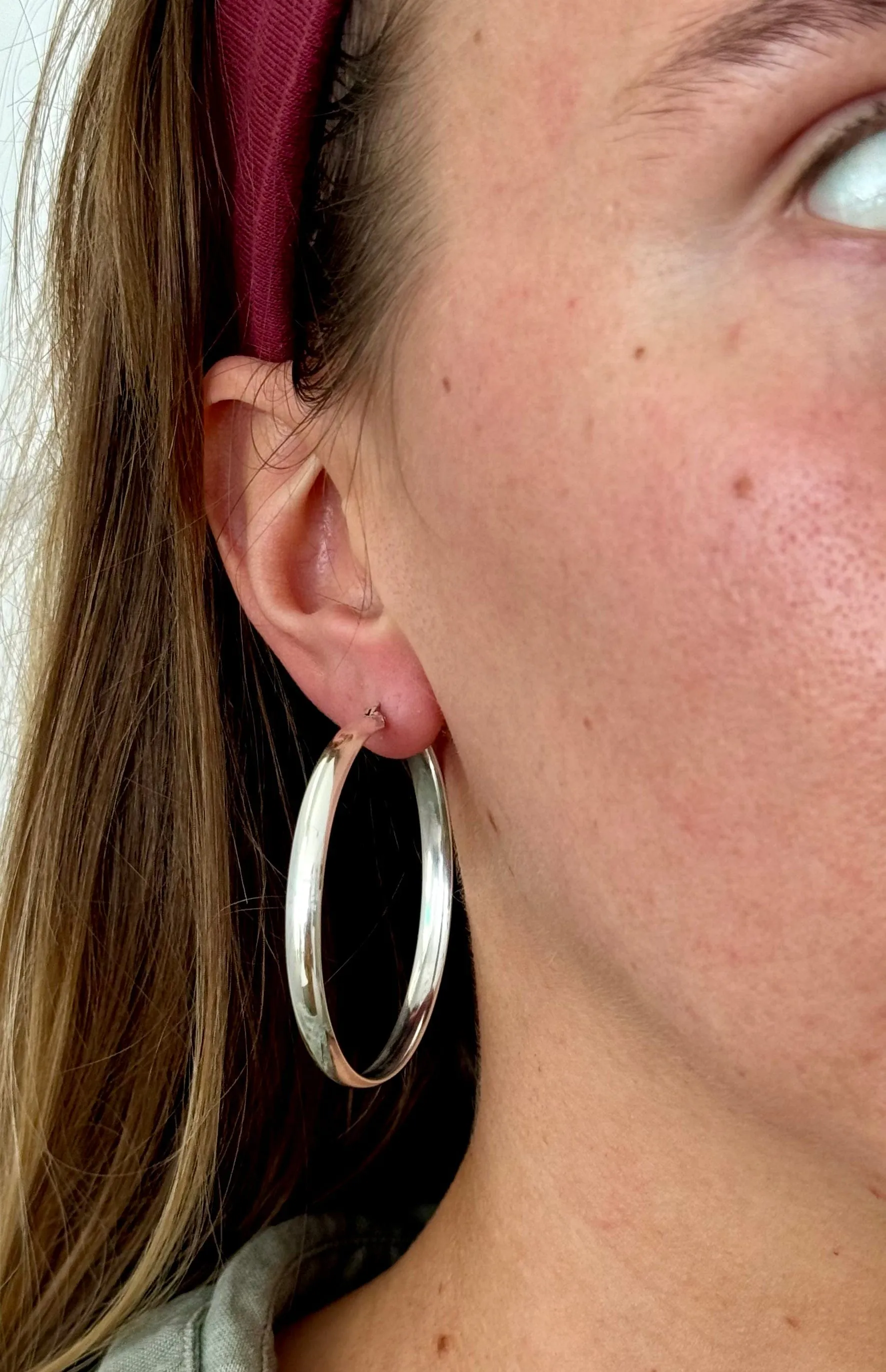 Silver Hoops