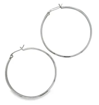 Silver Hoops