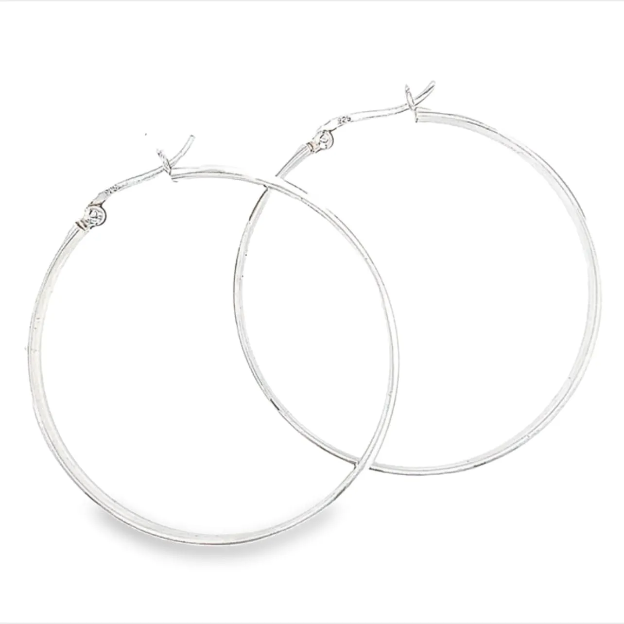 Silver Hoops
