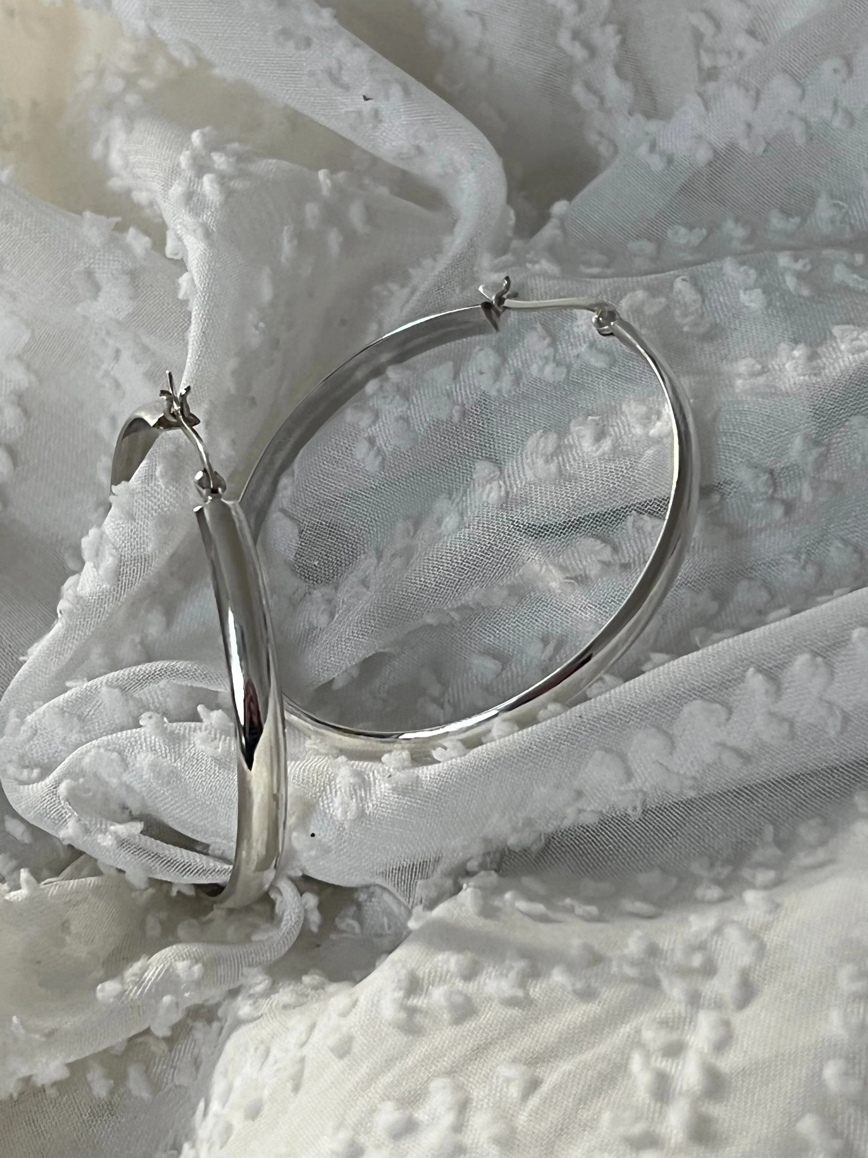 Silver Hoops